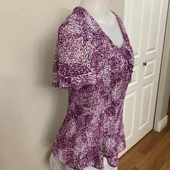 Lindoor Peasant Peplum Top XLP - Picture 3 of 7